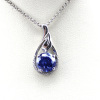 925 Silver Amethyst Cubic Zircon Pendant