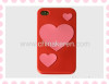silicone Love pattern phone cover