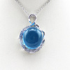 925 Silver Blue Cubic Zircon Pendant