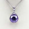 925 silver amethyst cubic zircon charm jewelry