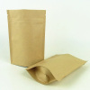 Popular natural kraft foil stand up pouch