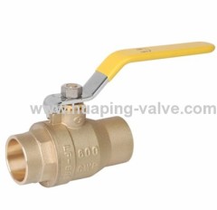 Two-piece Full Port Lead Free Brass Ball Valve Sweat