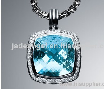 DY Inspired jewelry Women Jewelry 20mm Blue Topaz Albion Enhancer