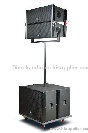 dual 8 inch line array speaker