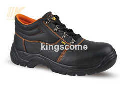 Black Action Leather Steel S1P Safety Boots