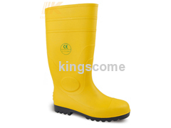 Yellow PVC Upper Steel S5 Safety PVC Boots