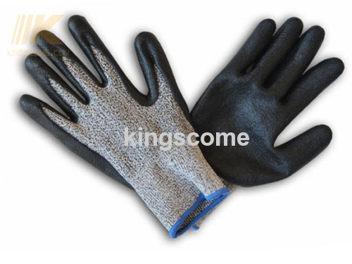 Foam Nitrile Coated Strong Cut Fiber Gloves
