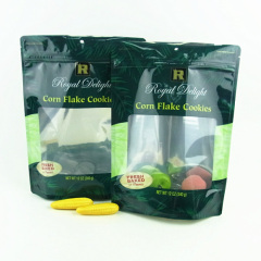 FDA stand up metallic food packaging bags for 340g