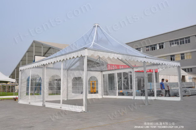 Clear Roof Pagoda Tent 
