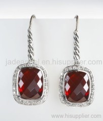 inspired jewelry 925 silver yurman collection jewelry garnet noblesse earrings jewelry