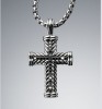 designer inspired jewelry sterling silver yurman black diamond chevron cross necklace