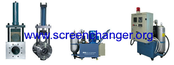 Hydraulic screen changer/melt filter