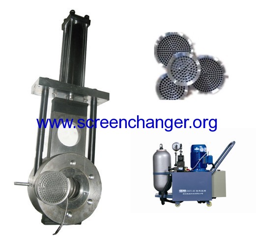 Hydraulic screen changer/melt filter