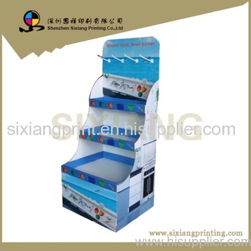 Full Color Printing Floor Cardboard Display stand