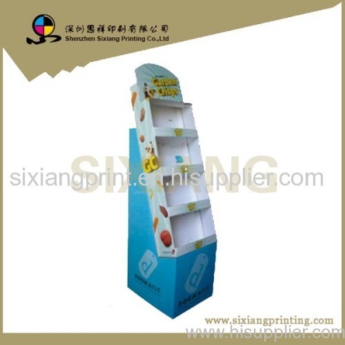 Eco-friendly Advertisitng Cardboard Floor Display Stand