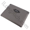 Ultra-Slim WOVEN Pattern Leather Protective Back Case For iPad 2-Black