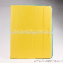 Discoverybuy Color Matching Fold Leather Case For iPad 3
