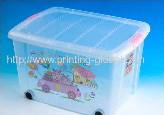 Thermal transfer tapes for plastic storage box