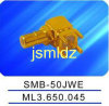SMB male connector ,right angle,50ohm impedence,mounted on pcb