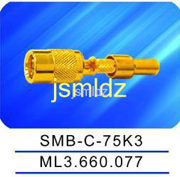 SMB female connector ,crimp style,75ohm impedence