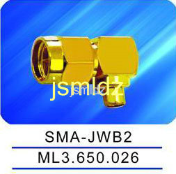 SMA male connector,right angle,connecting semi-rigid cable,thread coupling,SMA-JWB2