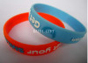 logo embossed silicone wristband