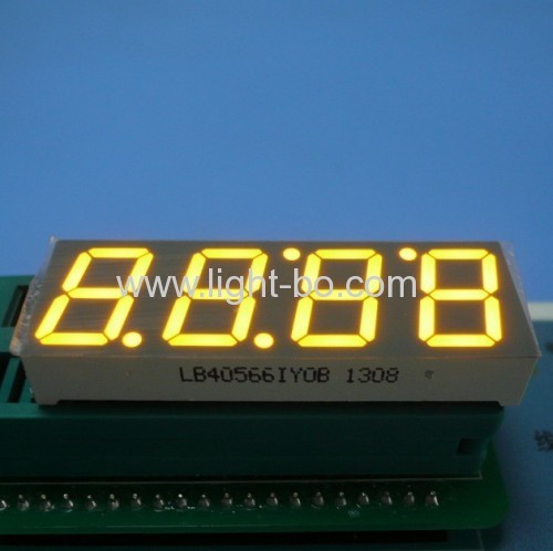 4 digit 14.2mm (0.56 inch) Super Bright Green Common Anode 7 Segment LED Display for microwave oven control