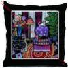 Soft Custom Silk Throw Pillows, Cotton Decorative Couch Throw Pillow