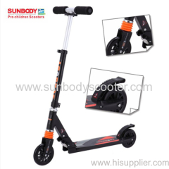 High quality EN14619 aluminum body adult kick foot scooter with two 125mm PU wheels