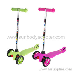 three wheels kids micro scooter with two front wheels