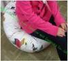 Outdoor Foam Filled Bean Bag Chair, Oval Shaped Modern Adults Beanbag Sofa