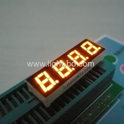 Ultra bright white small size4 digit led clock display 0.28  common anode for home appliamnces 