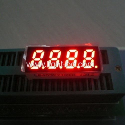 0.250.280.30.324 Digit small common anode 7 segment led display