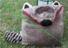 Grey Wolf Cartoon Animal Soft Cushion, Lovely Decorative Bolster Pillows