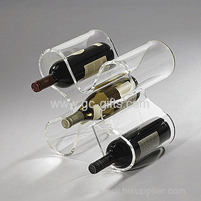 Hot sales clear acrylic wine display stand