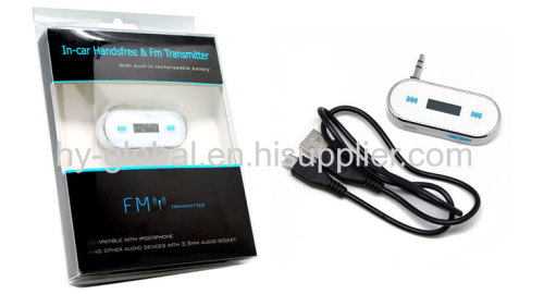 FM transmitter for any mobile phone /3.5mm New model 2013