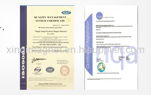 Neodymium Iron Boron Segment with slot magnet