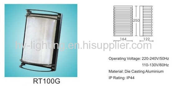  100w IP44 E27 Bulkhead Damp proof lamp