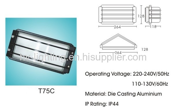 100w IP44 E27 Drev-proof lrev Bulkhead lamp