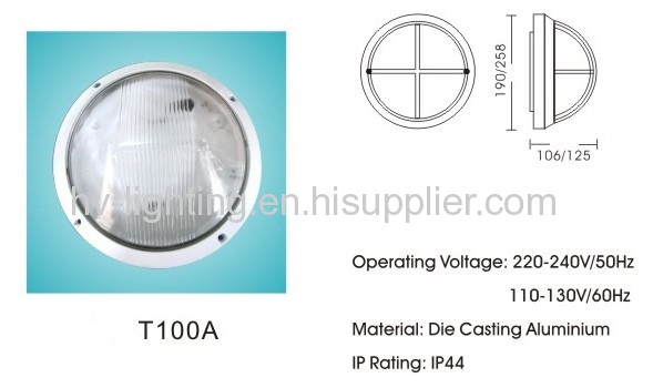 60w IP44 E27 Drev-proof lrev Bulkhead lamp