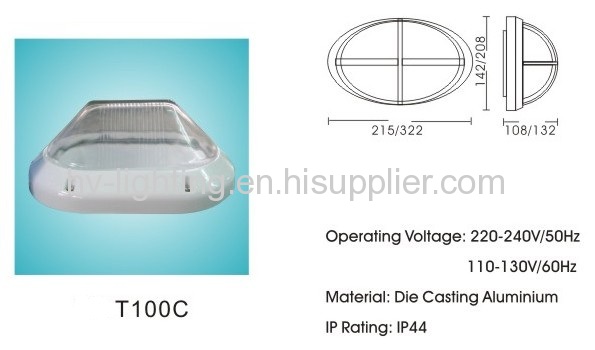 100w IP44 E27 Drev-proof lrev Bulkhead light