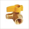 Angle Brass Gas Ball Valve Flare*Female