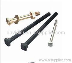 T and Square Head Bolts, Made of Carbon Steel, Available in Sizes of M12 to M36