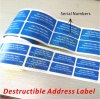 Destructive Tamper Evident Asset Stickers,Breakable Fragile Security Label,Egg Shell Sticker One Time Use