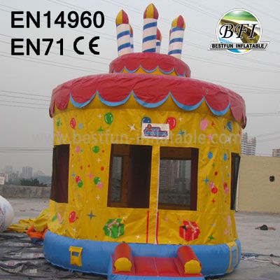 Inflatable Birthday Cake Bounce House