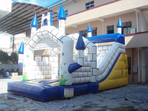 Backyard Inflatable Castle And Slide