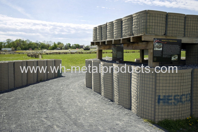 Military observation points hesco Barrier