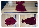 Red Velvet Drawstring Bag , Velvet Gift Pouch For Earring OEM