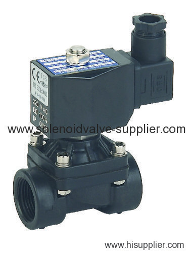 2WSL plastic water solenoid valve, NPT1/2