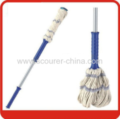 Fixed Iron handle cotton twist mop for Floor cleaning